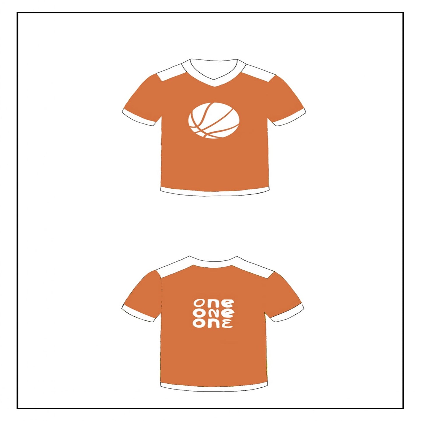 OneOneOne sportswear t-shirt set of two